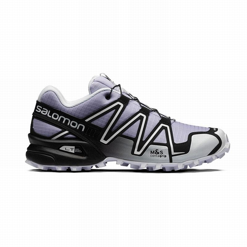 Chaussures De Trail Running Salomon Homme Violette / Noir - Salomon SPEEDCROSS 3 - France (7452-PZIX